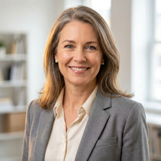 Sarah Coleman, atuando como Diretora Financeira da Brando Contaria, foto de perfil